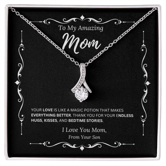 To My Amazing Mom From Son 2 - Alluring Beauty Necklace