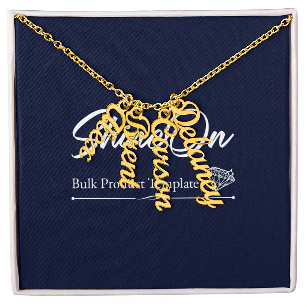 - Personalized Vertical Name Necklace