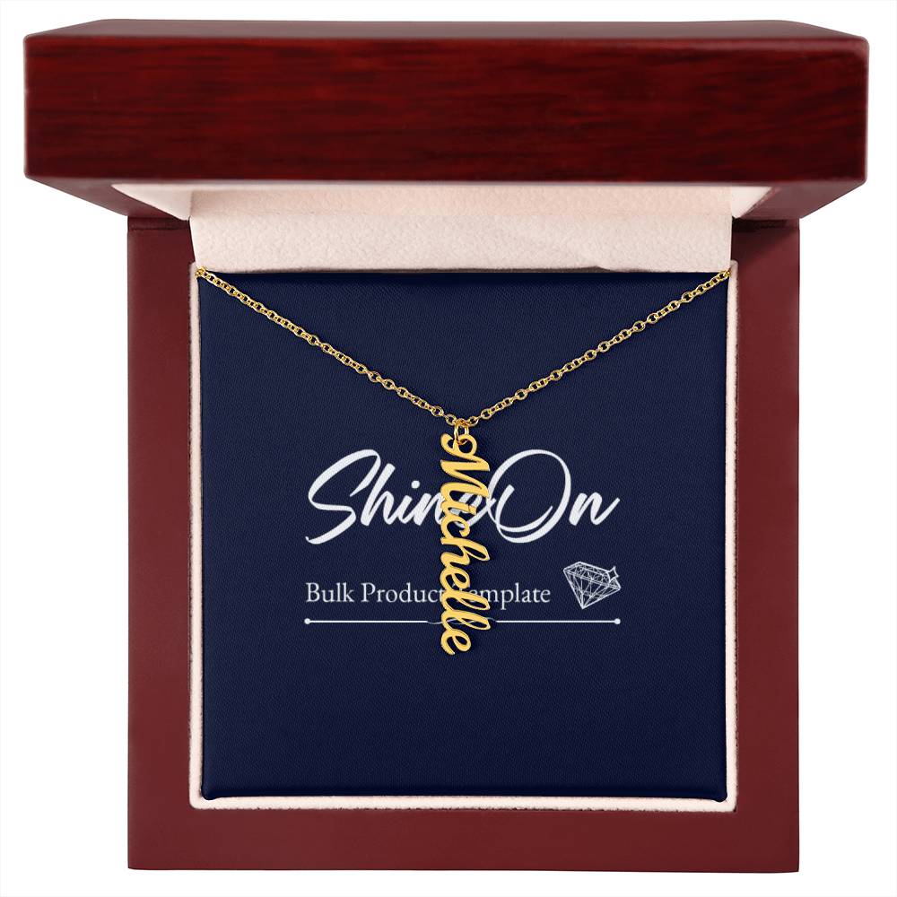 - Personalized Vertical Name Necklace