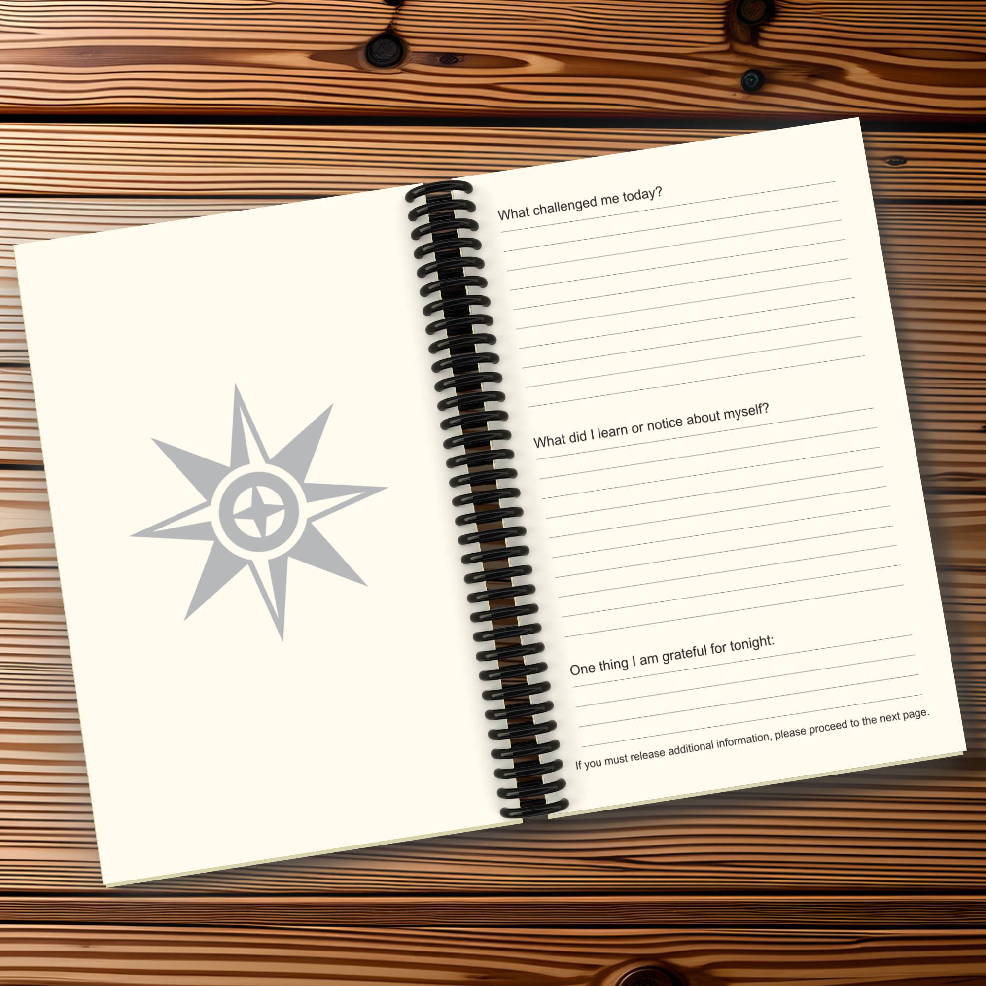 Sun And Shadow Daily Life Spiral-Bound Journal