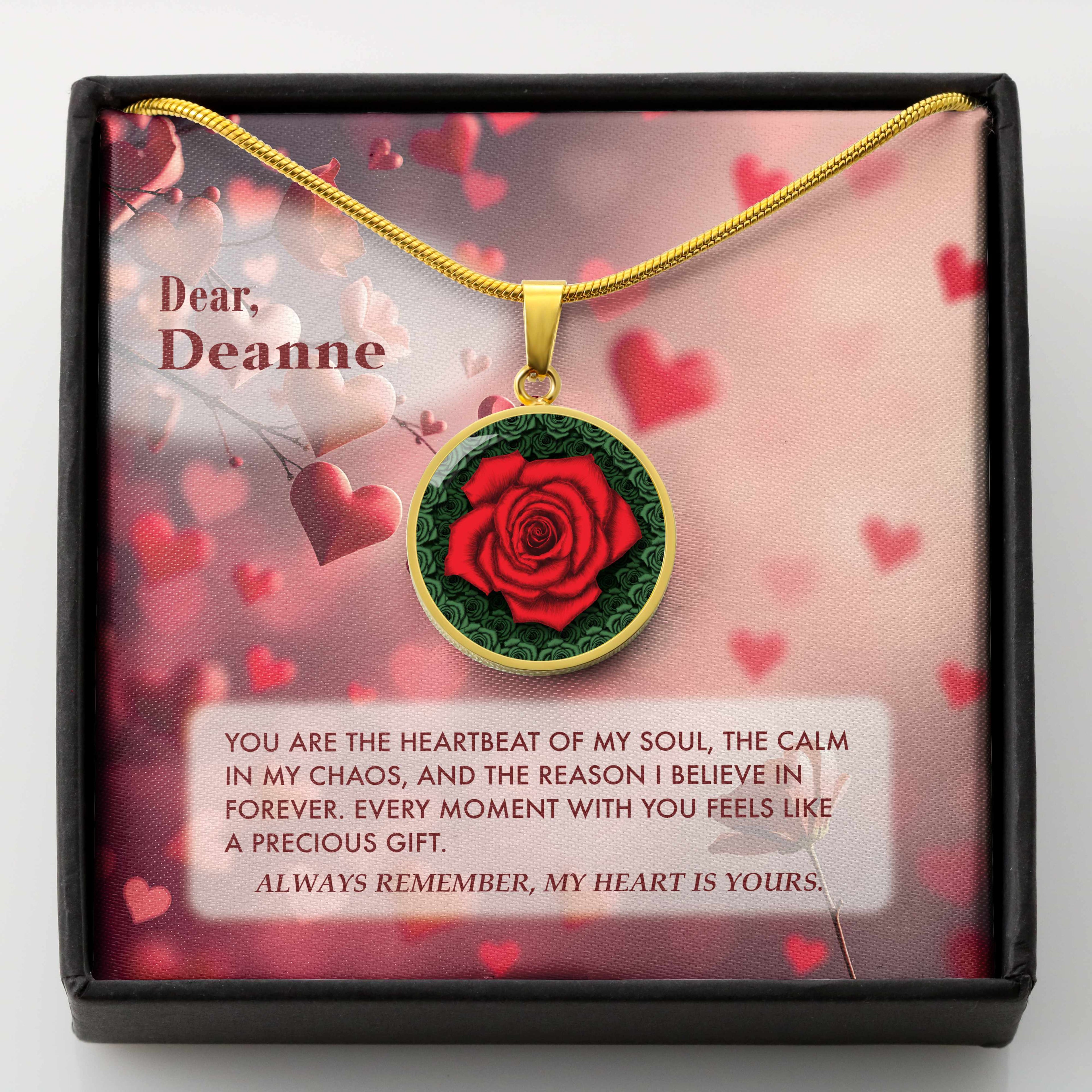 Heartbeat of My Soul - The Love Rose Pendant