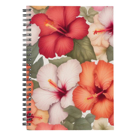 Hibiscus Roses 6"x8" Spiral Notebook