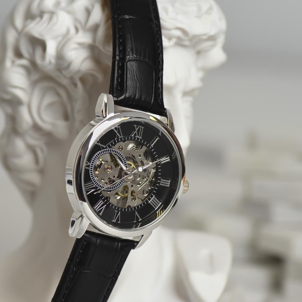 Beautiful Adventure - Men's Openwork Watch With Personalize Message Card