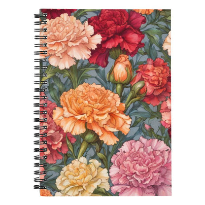 Carnations 6"x8" Spiral Notebook