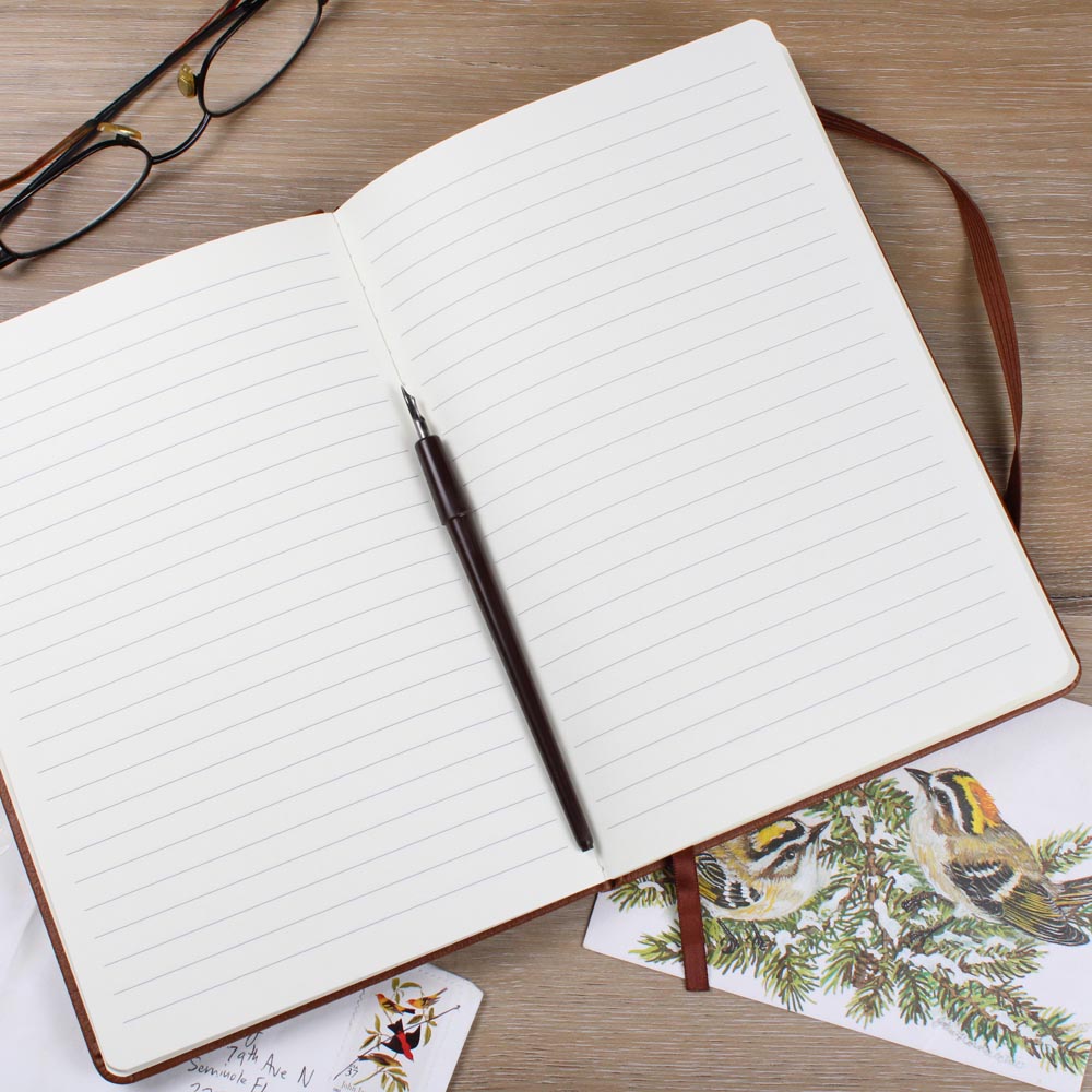 Colorful Sunflowers On A Vegan Leather Journal