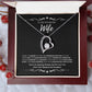 To My Amazing Wife From Husband and Daughter 4 - Forever Love Necklace