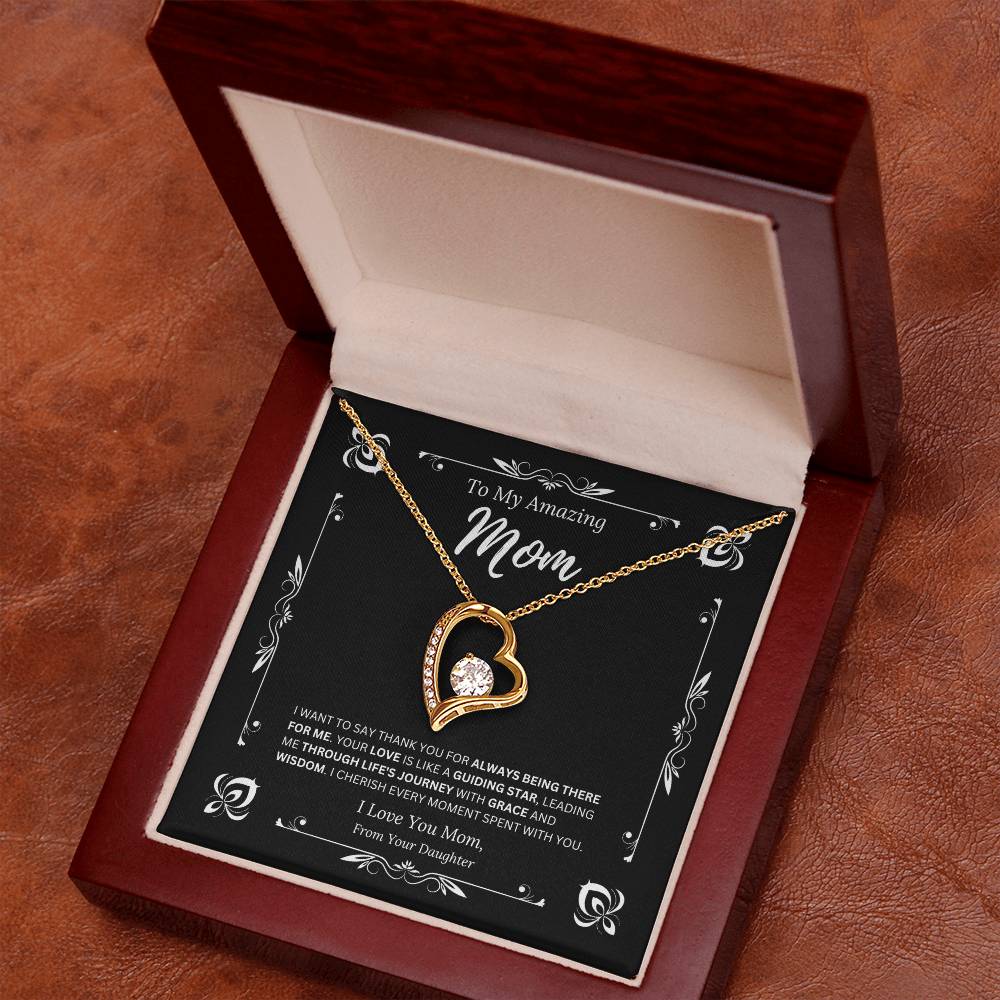 To My Amazing Mom From Daughter 1 - Forever Love Necklace