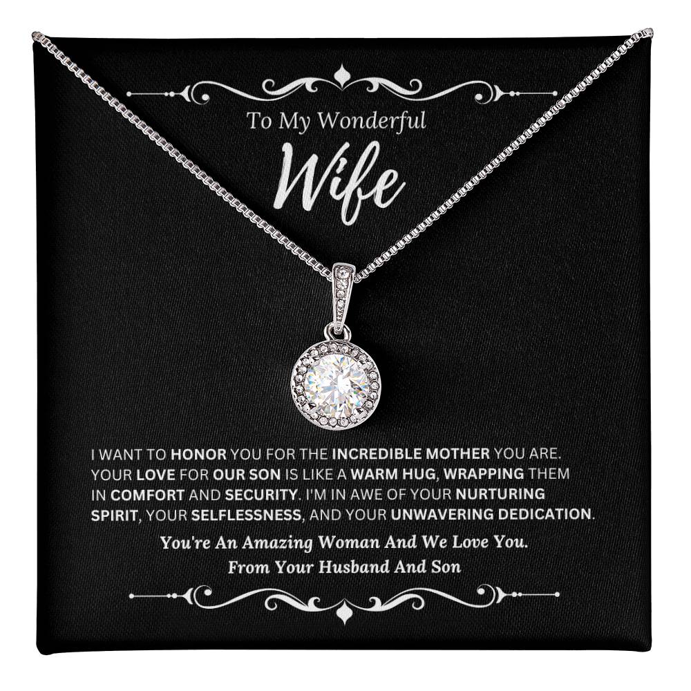 To My Amazing Wife From Husband and Son 4 - Eternal Hope Necklace
