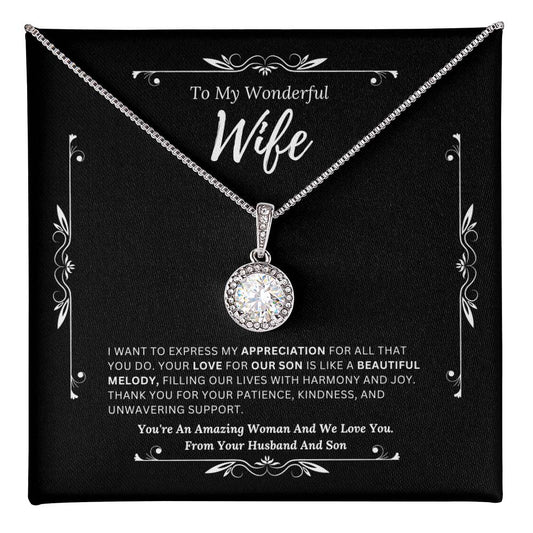 To My Amazing Wife From Husband and son  2 - Eternal Hope Necklace