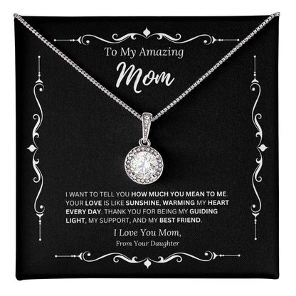 To My Amazing Mom From Daughter 2 - Eternal Hope Necklace