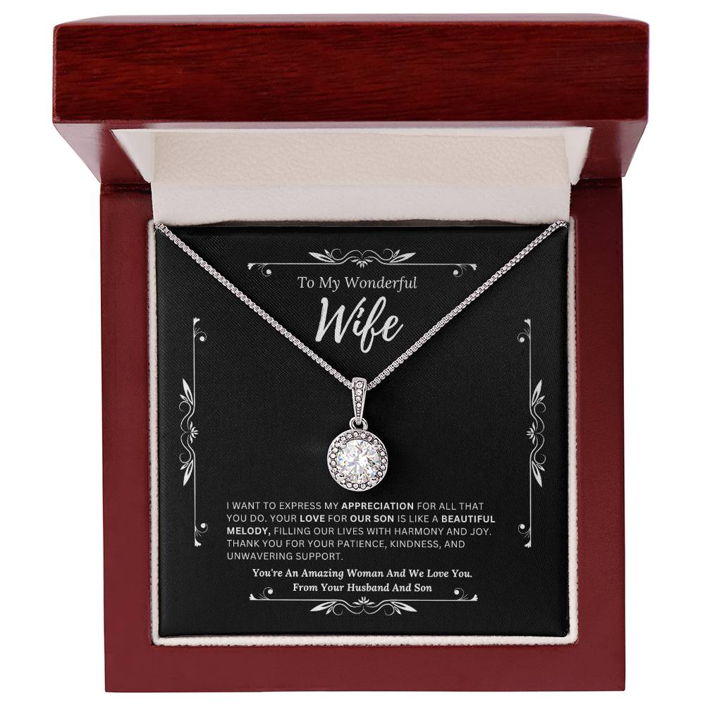 To My Amazing Wife From Husband and son  2 - Eternal Hope Necklace