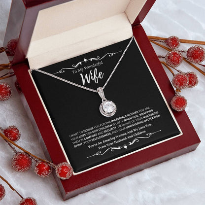 To My Amazing Wife From Husband and Children 4 - Eternal Hope Necklace