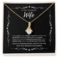 To My Amazing Wife From Husband and Daughter 3 - Alluring Beauty Necklace