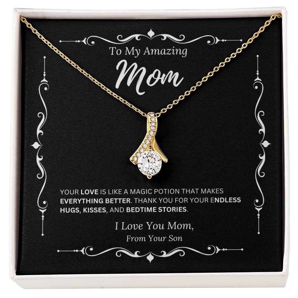 To My Amazing Mom From Son 2 - Alluring Beauty Necklace