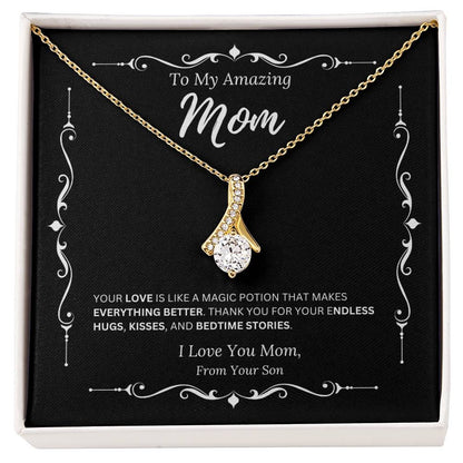 To My Amazing Mom From Son 2 - Alluring Beauty Necklace