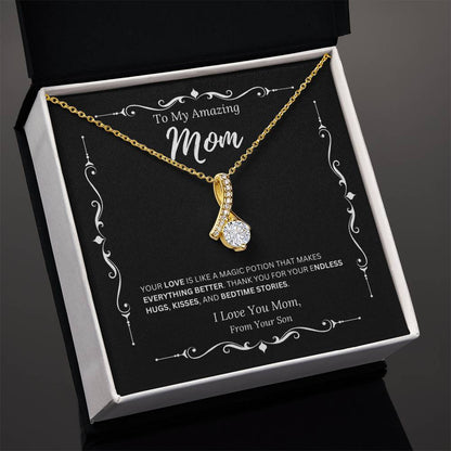 To My Amazing Mom From Son 2 - Alluring Beauty Necklace