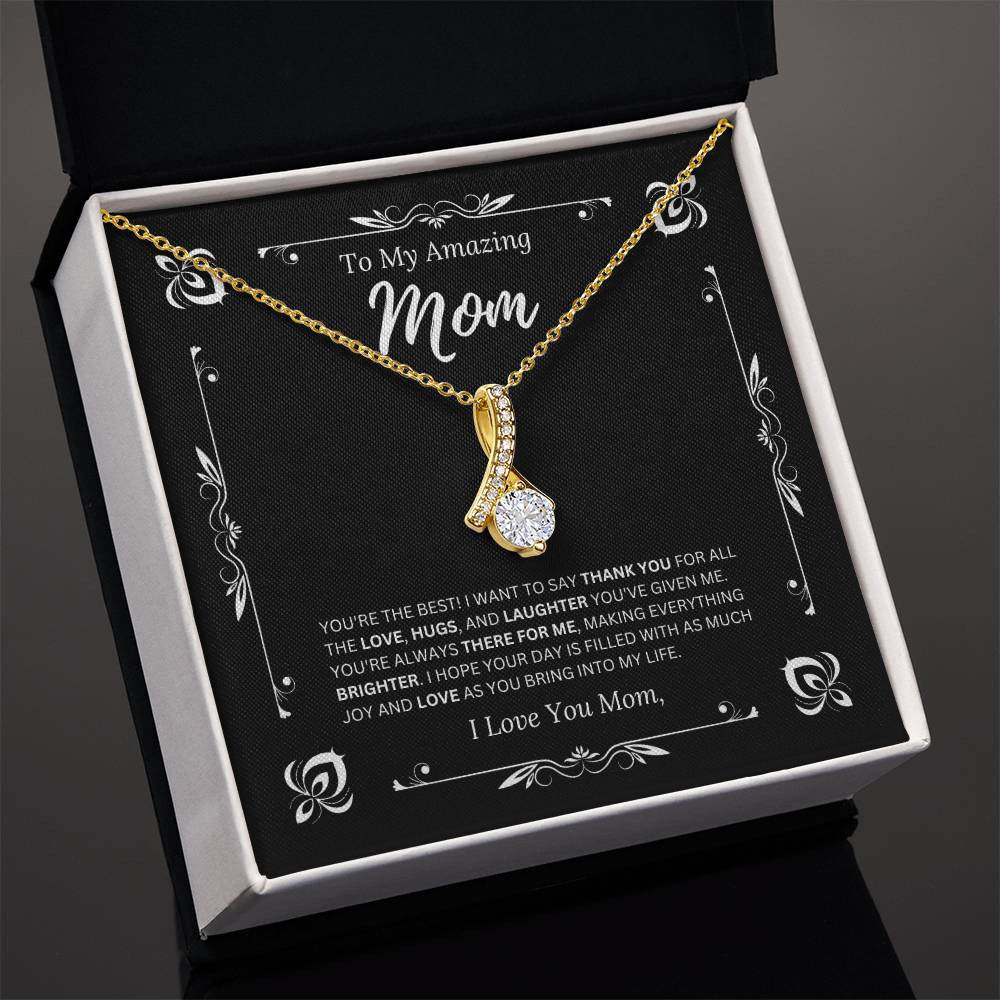 To My Amazing Mom - I Love Mom 1 - Alluring Beauty Necklace