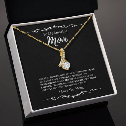 To My Amazing Mom - I Love Mom 2 - Alluring Beauty Necklace