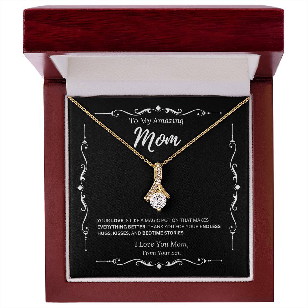 To My Amazing Mom From Son 2 - Alluring Beauty Necklace