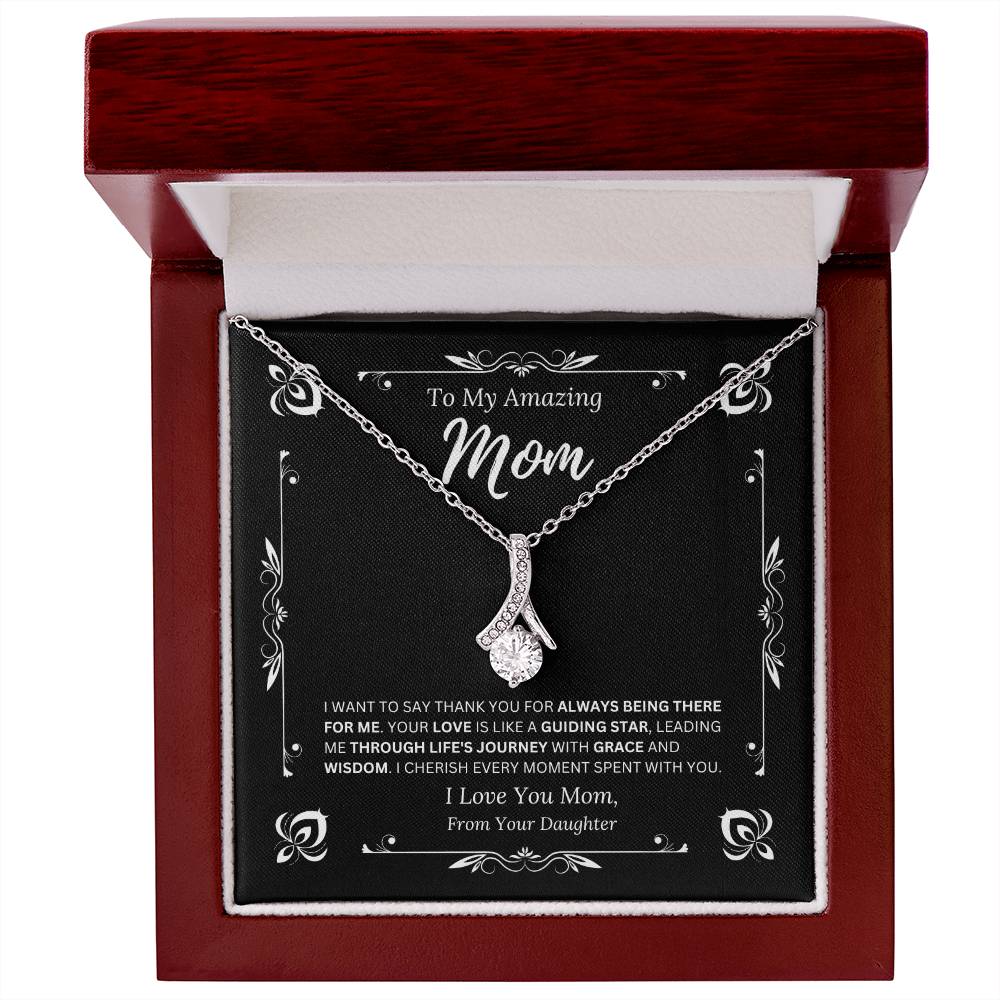 To My Amazing Mom From Daughter 1 - Alluring Beauty Necklace