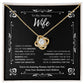 To My Amazing Wife From Husband and Children 1 - Love Knot Necklace