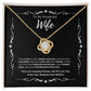 To My Amazing Wife From Husband and Children 3 - Love Knot Necklace