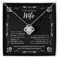 To My Amazing Wife From Husband and Children 1 - Love Knot Necklace