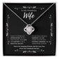 To My Amazing Wife From Husband and son  2 - Love Knot Necklace