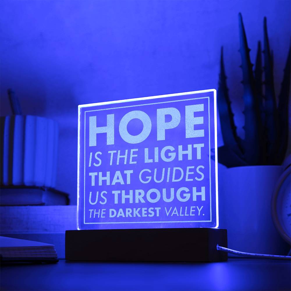 Guiding Light-Engraved Acrylic Plaque