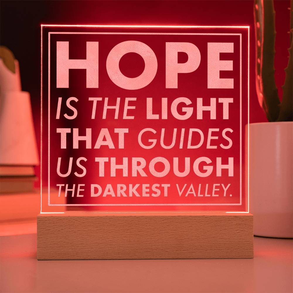 Guiding Light-Engraved Acrylic Plaque