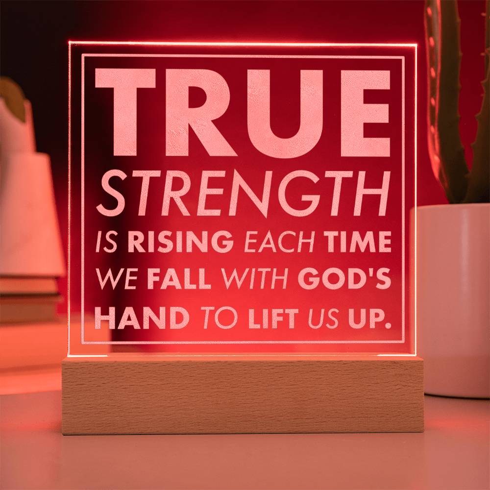 Rising Grace-Engraved Acrylic Plaque