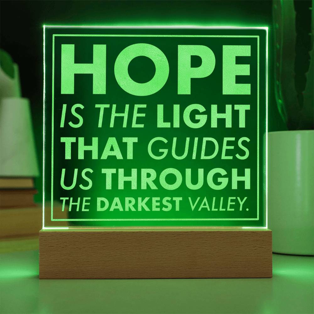 Guiding Light-Engraved Acrylic Plaque