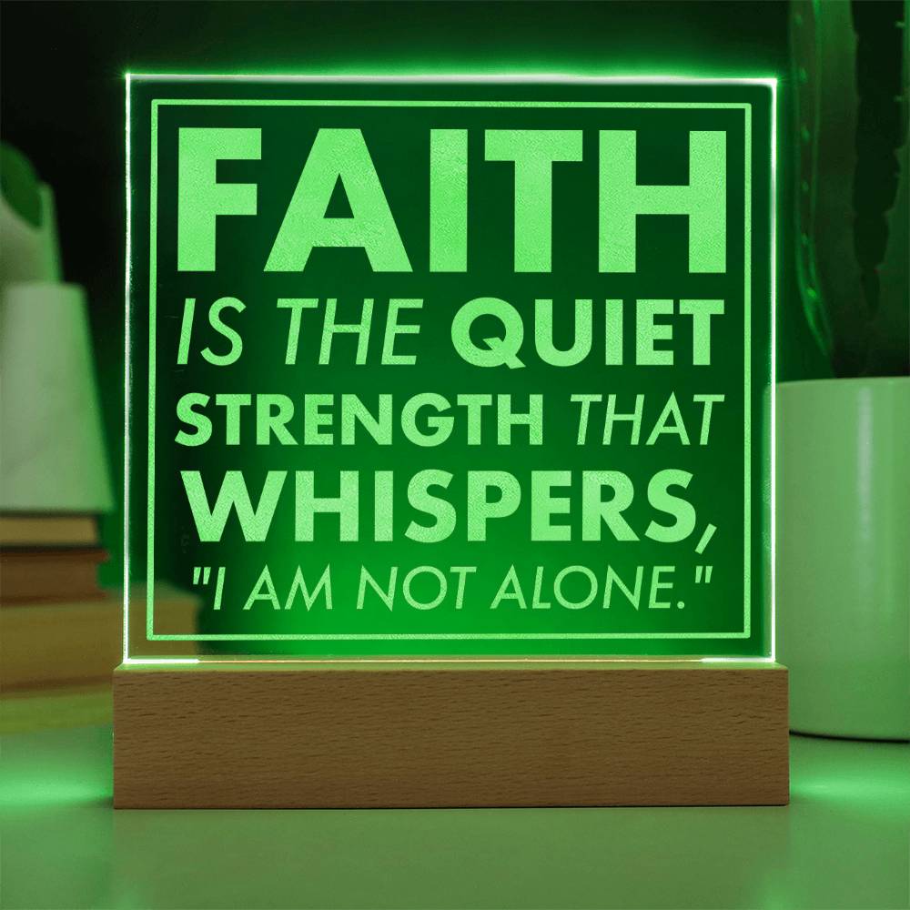 Quiet Companion-Engraved Acrylic Plaque