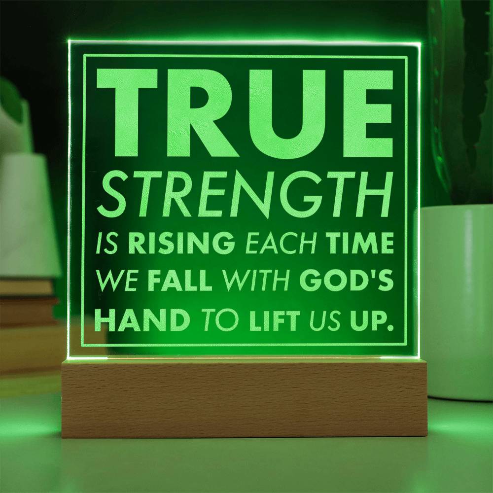 Rising Grace-Engraved Acrylic Plaque