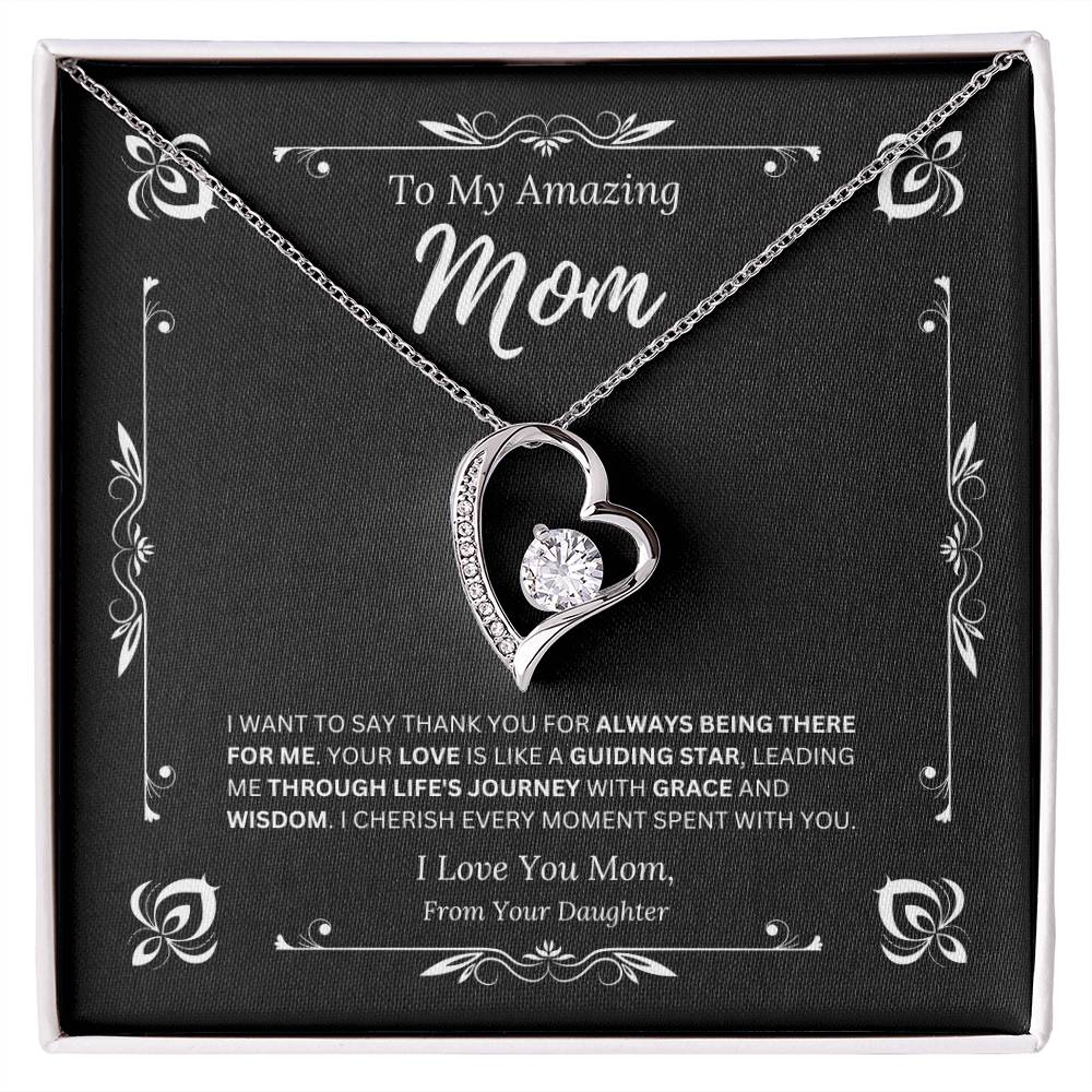 To My Amazing Mom From Daughter 1 - Forever Love Necklace