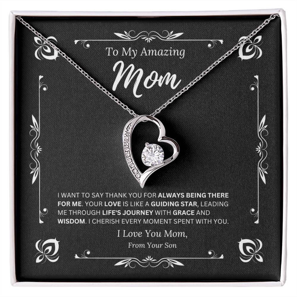 To My Amazing Mom From Son 1 - Forever Love Necklace