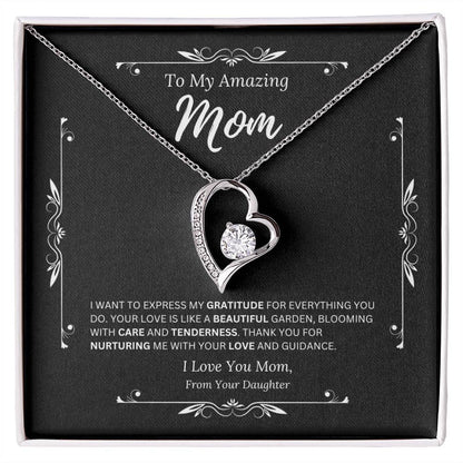 To My Amazing Mom From Daughter 3 - Forever Love Necklace