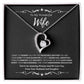 To My Amazing Wife From Husband and Daughter 4 - Forever Love Necklace