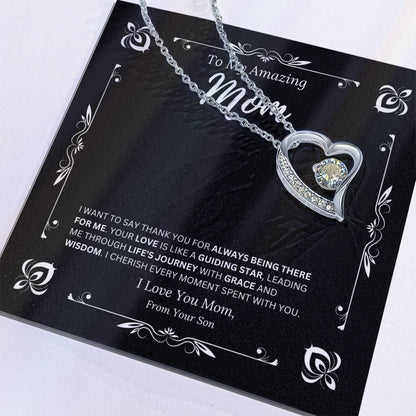 To My Amazing Mom From Son 1 - Forever Love Necklace