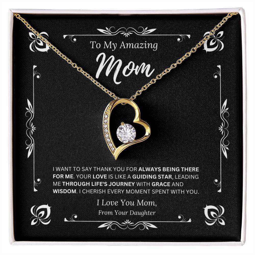 To My Amazing Mom From Daughter 1 - Forever Love Necklace