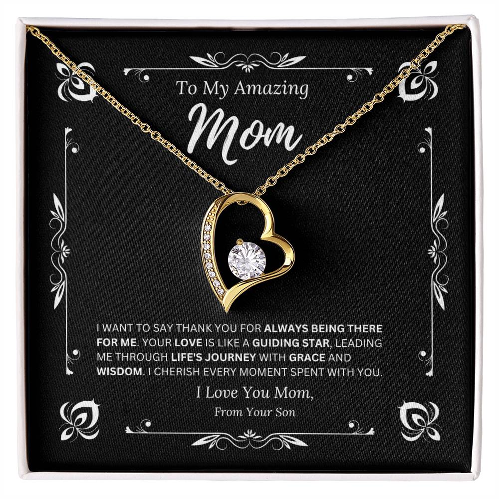 To My Amazing Mom From Son 1 - Forever Love Necklace