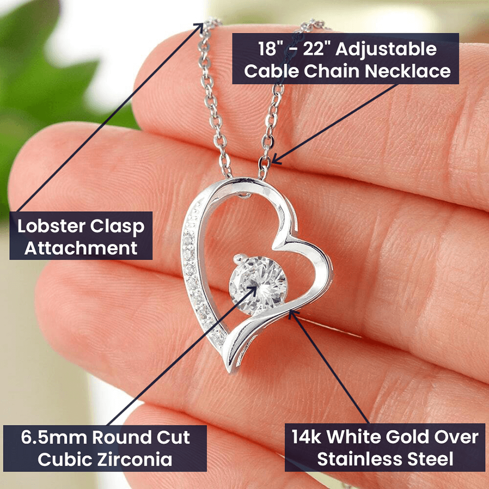 Always Yours - Forever Love Necklace Personalize Message Card