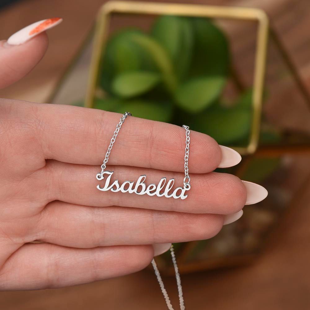 Personalize Name Charm Necklace