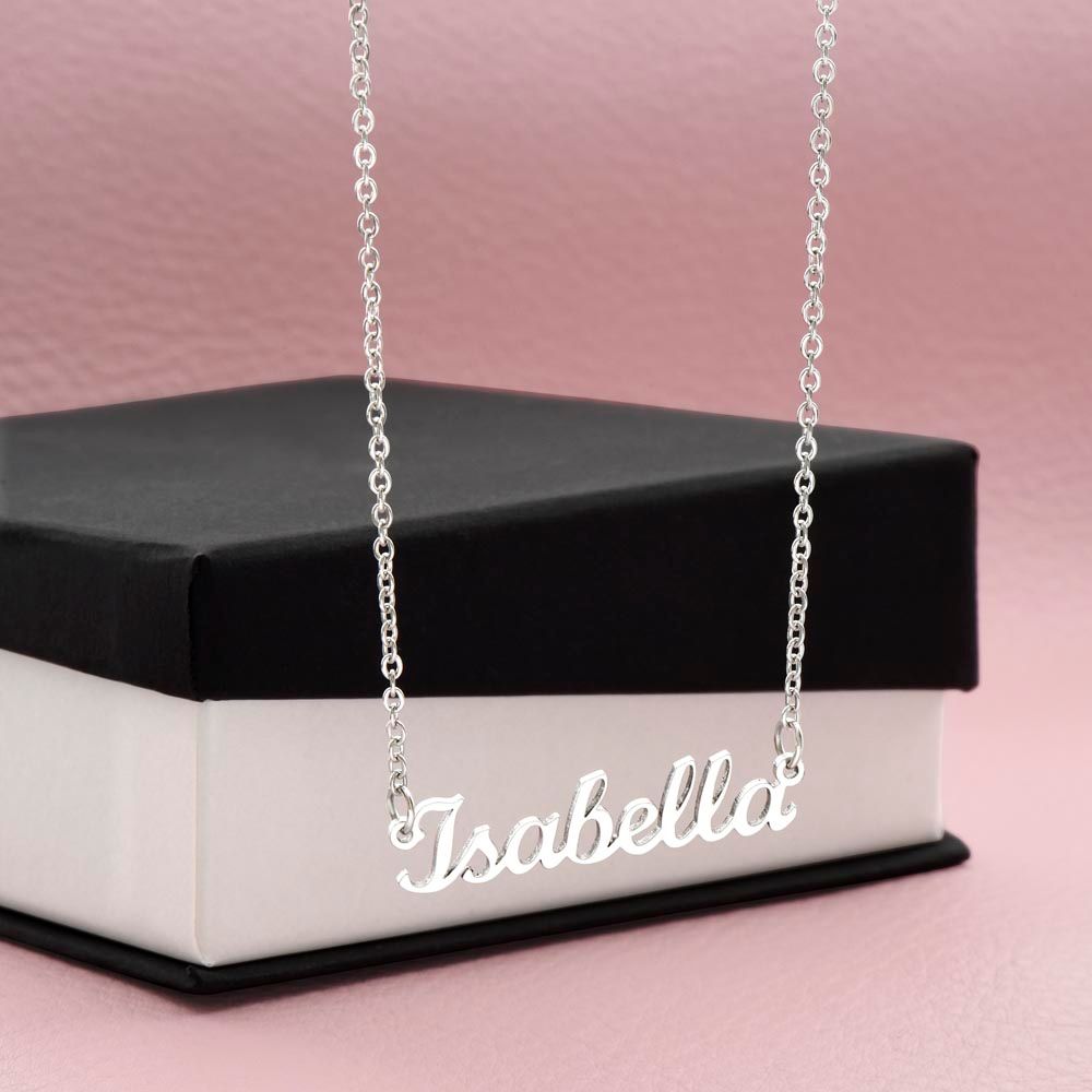 Personalize Name Charm Necklace