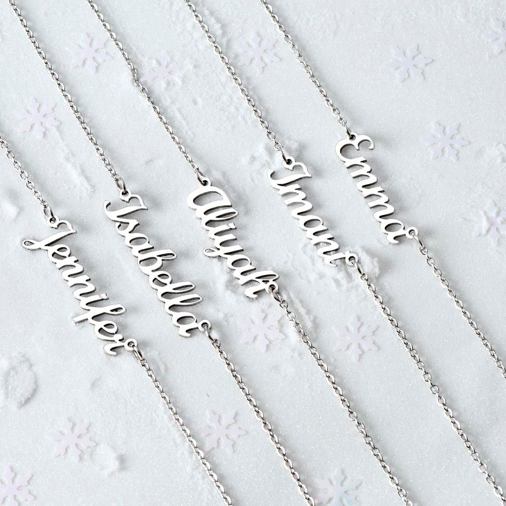 Personalize Name Charm Necklace