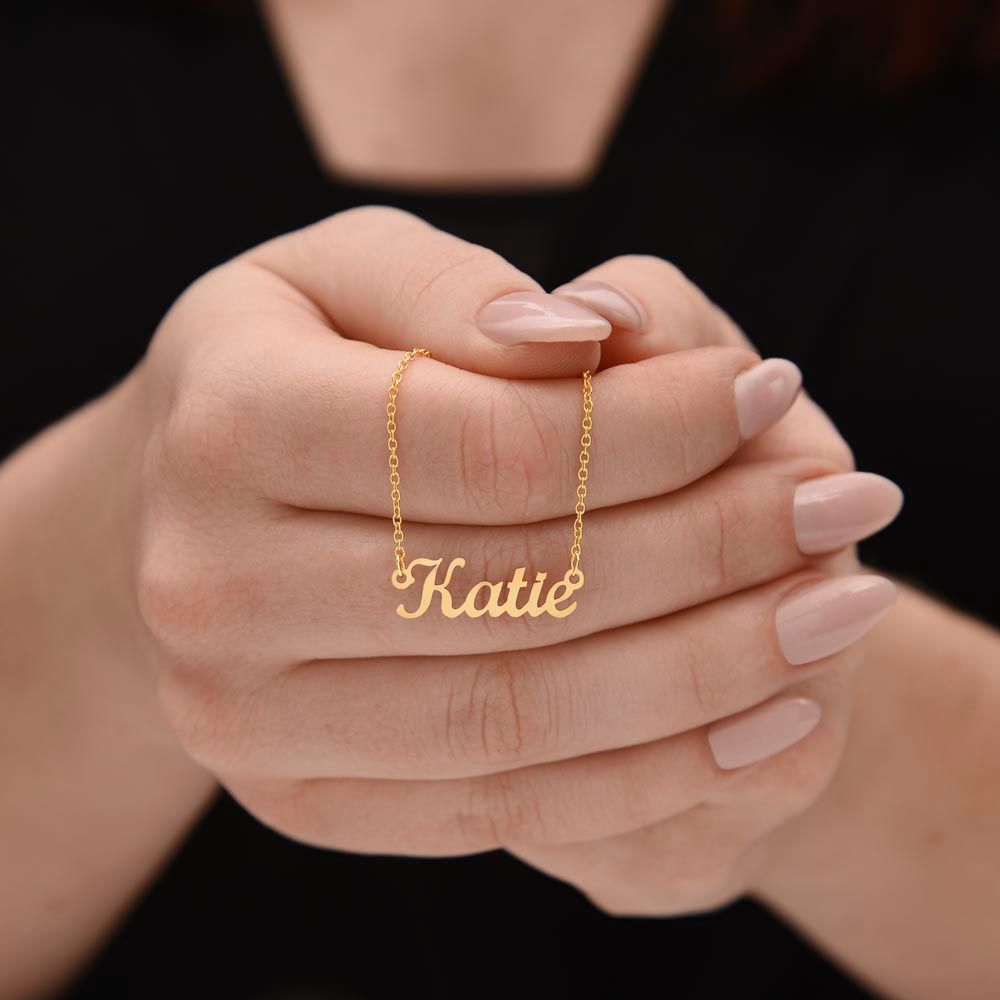 Personalize Name Charm Necklace