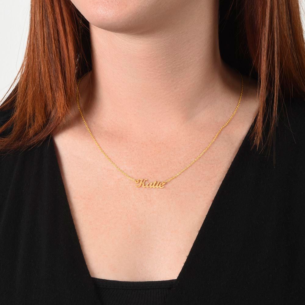 Personalize Name Charm Necklace