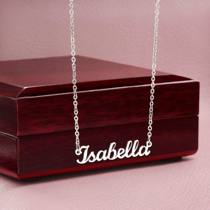 Personalize Name Charm Necklace