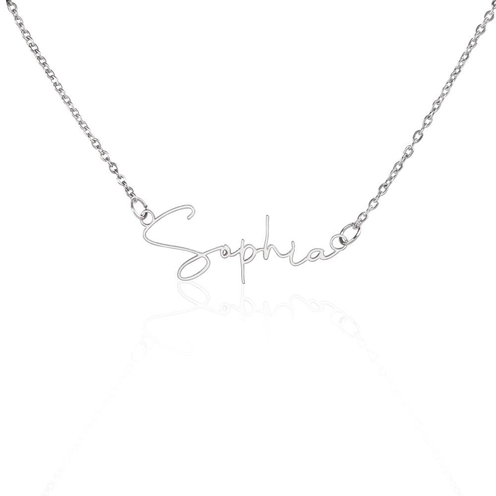 Signature Style Name Charm Necklace