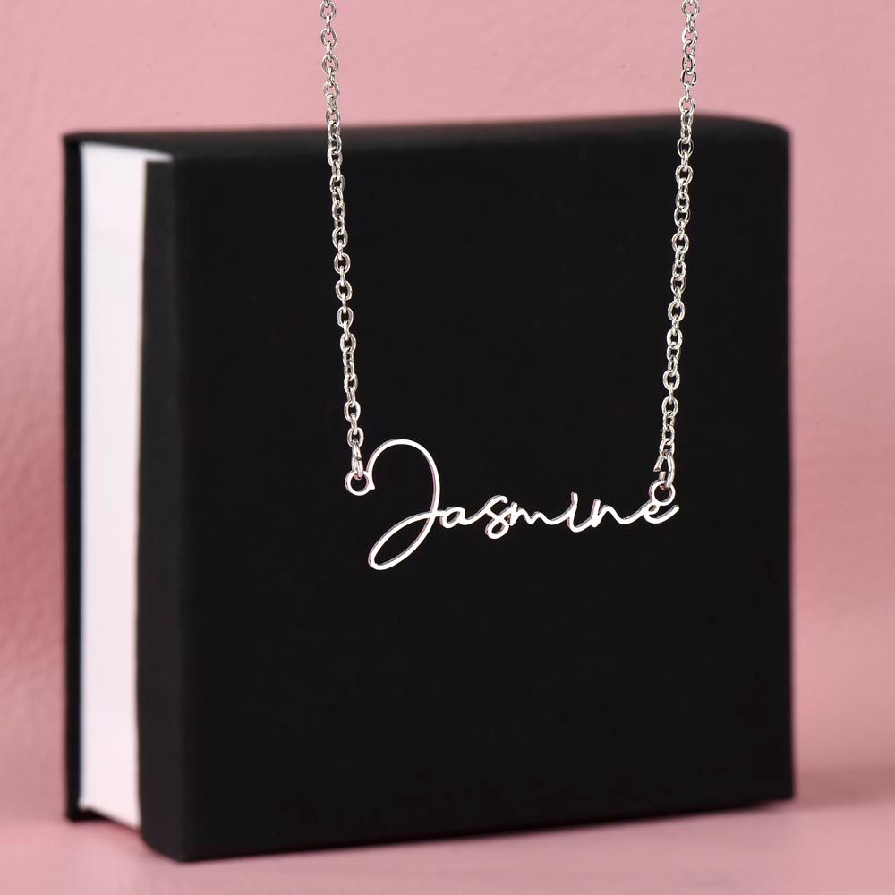 Signature Style Name Charm Necklace